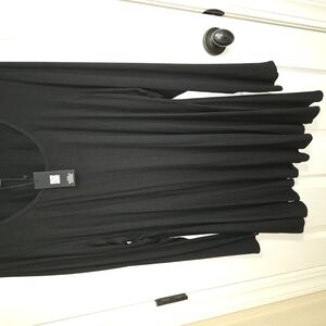 Seven7 Black Sleeveless A-Line Dress for Work